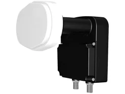 Markenlos 80 cm Sat-Anlage Duo LNB< Schüssel & Antennen