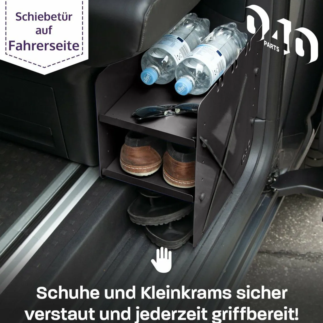 040 Parts Wohnmobil Schränke^Black Schuhregal - VW T5 T6 T6.1