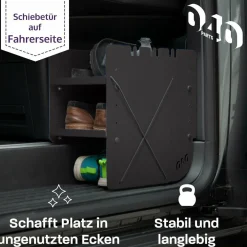 040 Parts Wohnmobil Schränke^Black Schuhregal - VW T5 T6 T6.1