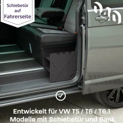 040 Parts Wohnmobil Schränke^Black Schuhregal - VW T5 T6 T6.1