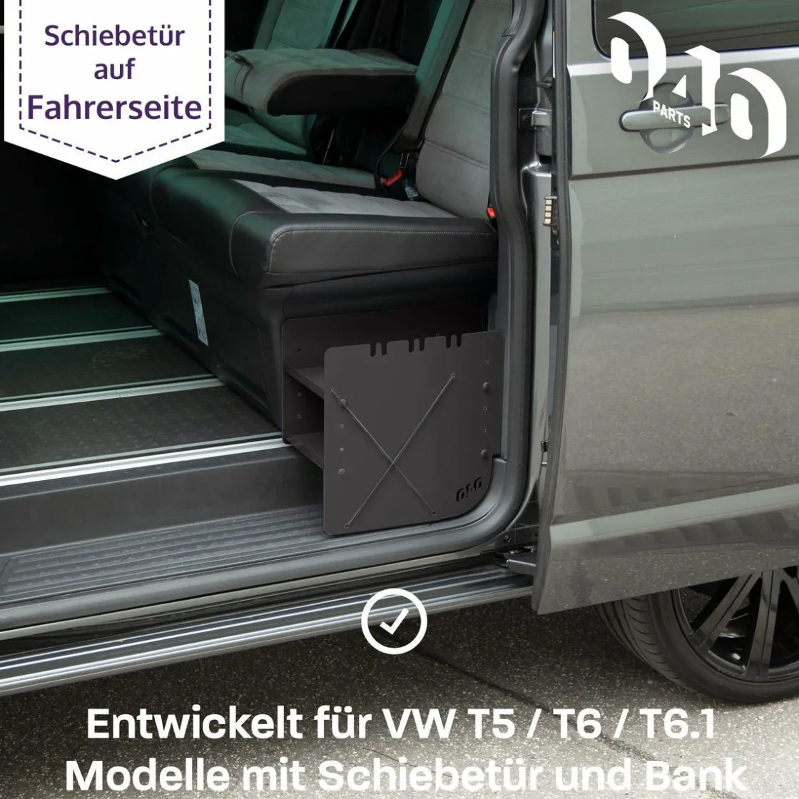 040 Parts Wohnmobil Schränke^Black Schuhregal - VW T5 T6 T6.1