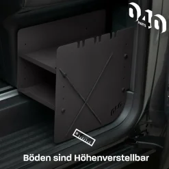 040 Parts Wohnmobil Schränke^Black Schuhregal - VW T5 T6 T6.1