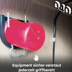 040 Parts Propangasflasche Schutzkappenhalter - Red< Gasflaschenhalterungen
