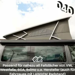 040 Parts Dachzelt Zubehör-Zeltgummi fuer T4 Camper Van