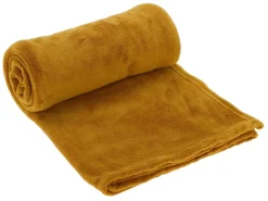 Markenlos 150 x 125 cm Fleece Decke - Yellow< Decken