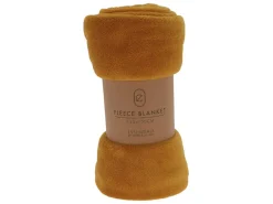 Markenlos 150 x 125 cm Fleece Decke - Yellow< Decken