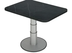 VierTec Tischbeine & Tischplatten^90 x 58 cm Marmoroptik Tischplatte