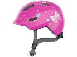 Abus Fahrradhelme^Smiley 3.0 Pink Butterfly Kinderfahrradhelm