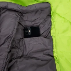 Acamp Deckenschlafsäcke|Sommerschlafsäcke-Emery 220 x 85 cm Schlafsack mit Kapuze - Lime