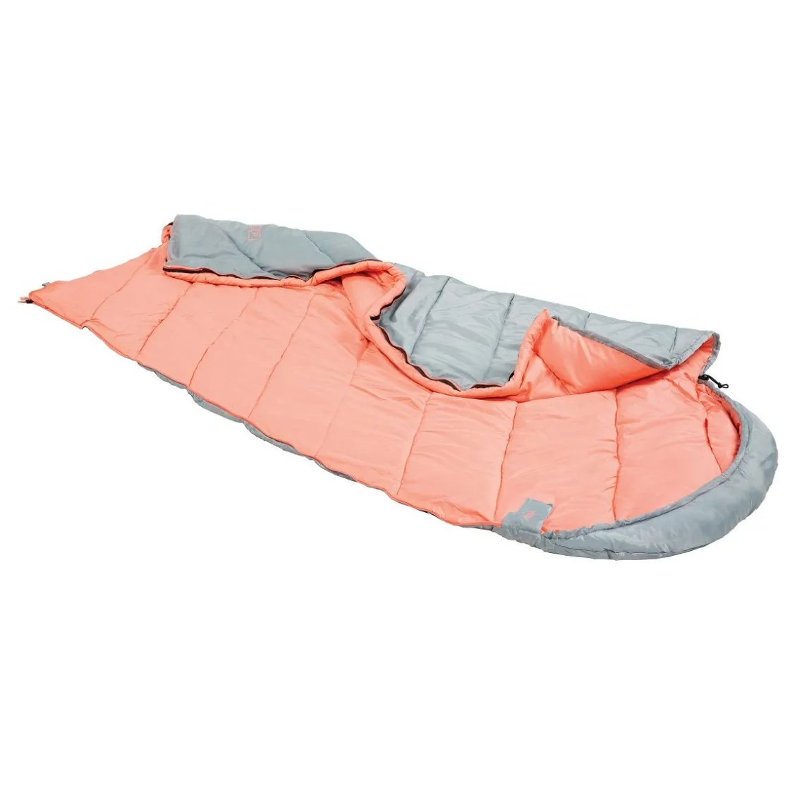 Acamp Sommerschlafsäcke|Mumienschlafsäcke-Nova 220 x 85 cm Mumienschlafsack - Grey