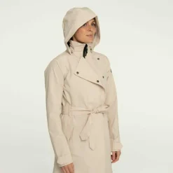 AGU Jacken^Trench Coat Long Damen Regenjacke - Beige