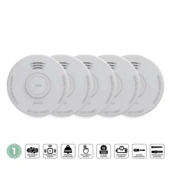 Alecto SD110 Rauchmelder - Set von 5< Rauchmelder