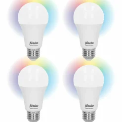 Alecto Innenraumbeleuchtung|Innenraumbeleuchtung-SMART-BULB10 4-PACK Smarte WLAN-Lampe