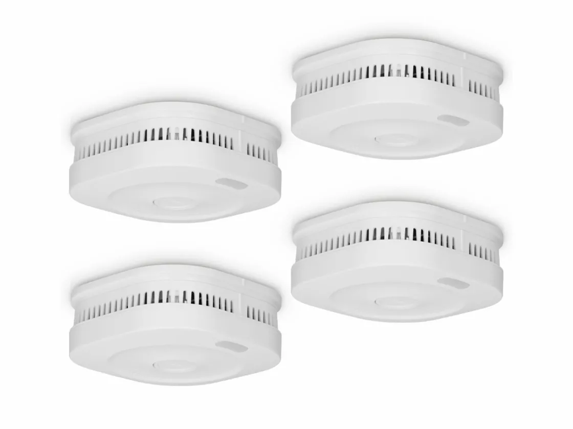 Alecto Rauchmelder^SMARTSMOKE11 4X Smart WLAN Rauchmelder