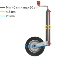 AL-KO Stützräder-Compact 48mm Deichselstützrad