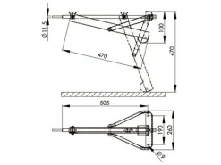 AL-KO Compact Wohnwagenstütze - 505 mm< Stützen