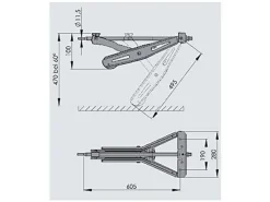 AL-KO Stützen-Stabilform Eckstütze