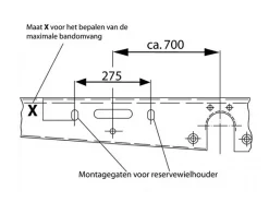 AL-KO Reserveradhalter-Type E Ersatzradhalter
