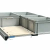 Markenlos Alu 120 x 80 cm Heckauszug mit 4 offenen Boxen und Multiplex< Heckauszüge