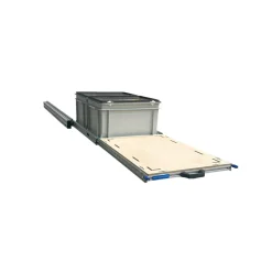Markenlos Heckauszüge^Alu 120x40 cm Heckauszug mit 2 Boxen mit Deckel und Multiplex