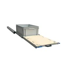 Markenlos Heckauszüge^Alu 120x40 cm Heckauszug mit 1 offene Box und Multiplex platte