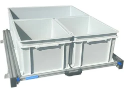Markenlos Heckauszüge^Aluminium Schiebeframe 80x60 cm mit 3 offenen Boxen