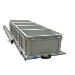 Markenlos Heckauszüge^Aluminium Schiebeframe 120x40 cm mit 4 offenen Boxen