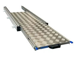 Markenlos Aluminium 120x30 cm Camper Schiebegestell mit Riffelblech< Heckauszüge