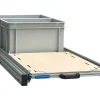 Markenlos Aluminium 120x40 cm Heckauszug mit 2 offene Boxen und Multiplex< Heckauszüge