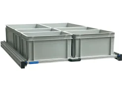 Markenlos Heckauszüge^Aluminium 120x80 cm Heckauszug mit 6 offene Boxen
