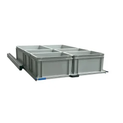 Markenlos Heckauszüge^Aluminium 120x80 cm Heckauszug mit 6 offene Boxen