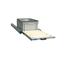 Markenlos Aluminium 120x40 cm Heckauszug - 1 Box mit Deckel und Multiplex< Heckauszüge
