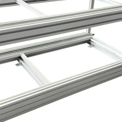 Markenlos Aluminium-Doppel-Heckauszug - 80×60 cm< Heckauszüge