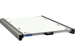 Markenlos Aluminium-Heckauszug mit Global-Volkern-Topplatte - 80 × 60 cm< Heckauszüge