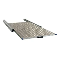 Markenlos Aluminium-Heckauszug 120x60 mit Aluminium-Riffelblech< Heckauszüge