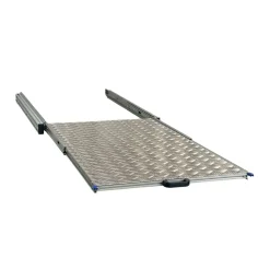 Markenlos Aluminium-Heckauszug 120x60 mit Aluminium-Riffelblech< Heckauszüge