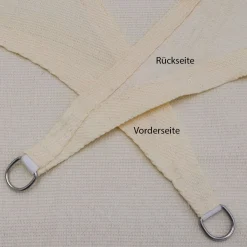 Amanka 4 x 6 HDPE Sonnensegel - Beige< Sonnensegel|Sonnensegel