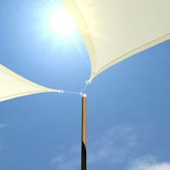 Amanka 5,1 x 3,6 HDPE Sonnensegel - Beige< Sonnensegel|Sonnensegel
