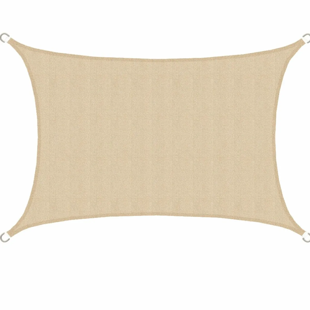 Amanka 3 x 2 HDPE Sonnensegel - Beige< Sonnensegel|Sonnensegel