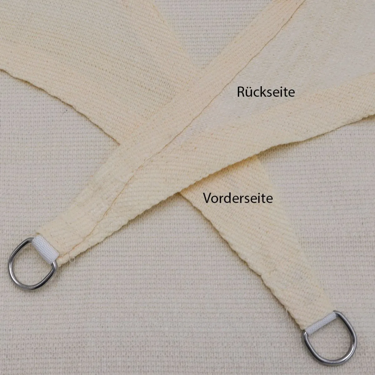Amanka 3 x 2 HDPE Sonnensegel - Beige< Sonnensegel|Sonnensegel
