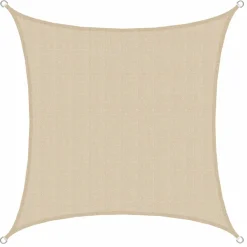 Amanka 2 x 2 HDPE Sonnensegel - Beige< Sonnensegel|Sonnensegel