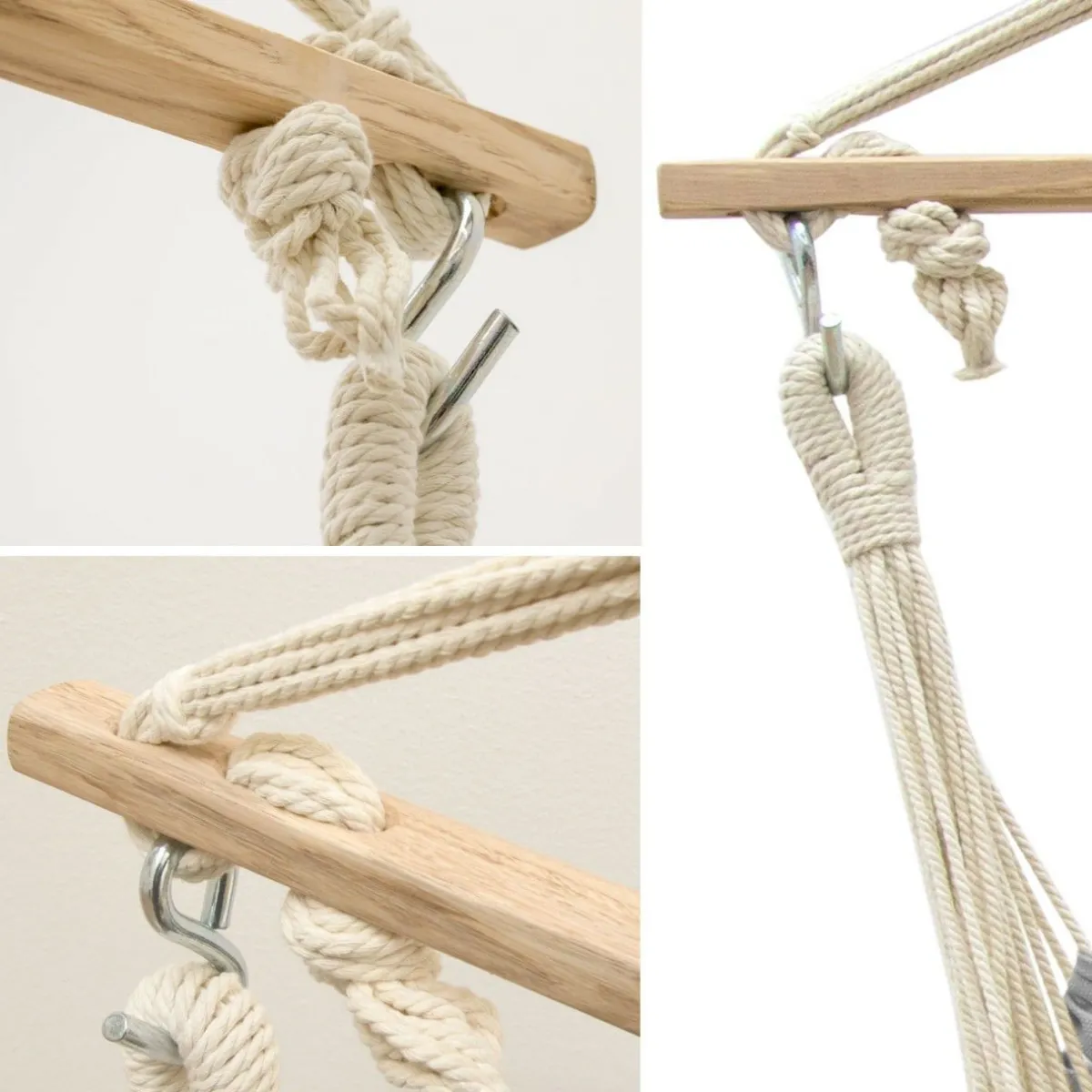 Amanka 185 x 130 Sicherheits Hängestuhl - Grey< Hängematten