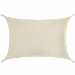 Amanka Sonnensegel|Sonnensegel^2 x 3 wasserabweisendes Polyester Sonnensegel - Beige