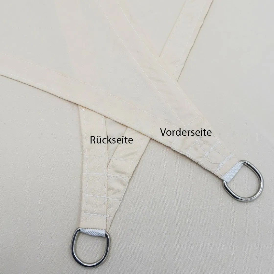 Amanka Sonnensegel|Sonnensegel-3 x 4 wasserabweisendes Polyester Sonnensegel - Beige