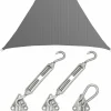 Amanka 6 x 6 x 6 atmungsaktives UV Sonnensegel - Grey< Sonnensegel|Sonnensegel