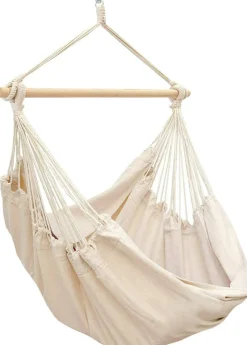 Amanka Hängematten-185 x 130 XXL Hängestuhl - Beige