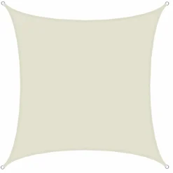 Amanka Sonnensegel|Sonnensegel^4x4 beiges wasserabweisendes Polyester Sonnensegel