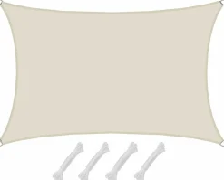 Amanka Sonnensegel|Sonnensegel^1x2m beiges Polyester wasserdichtes Schattennetz