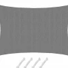 Amanka Sonnensegel|Sonnensegel-5x3m graues HDPE wasserdurchlässiges Schattennetz