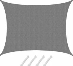 Amanka Sonnensegel|Sonnensegel^7x5m graues HDPE wasserdurchlässiges Schattennetz